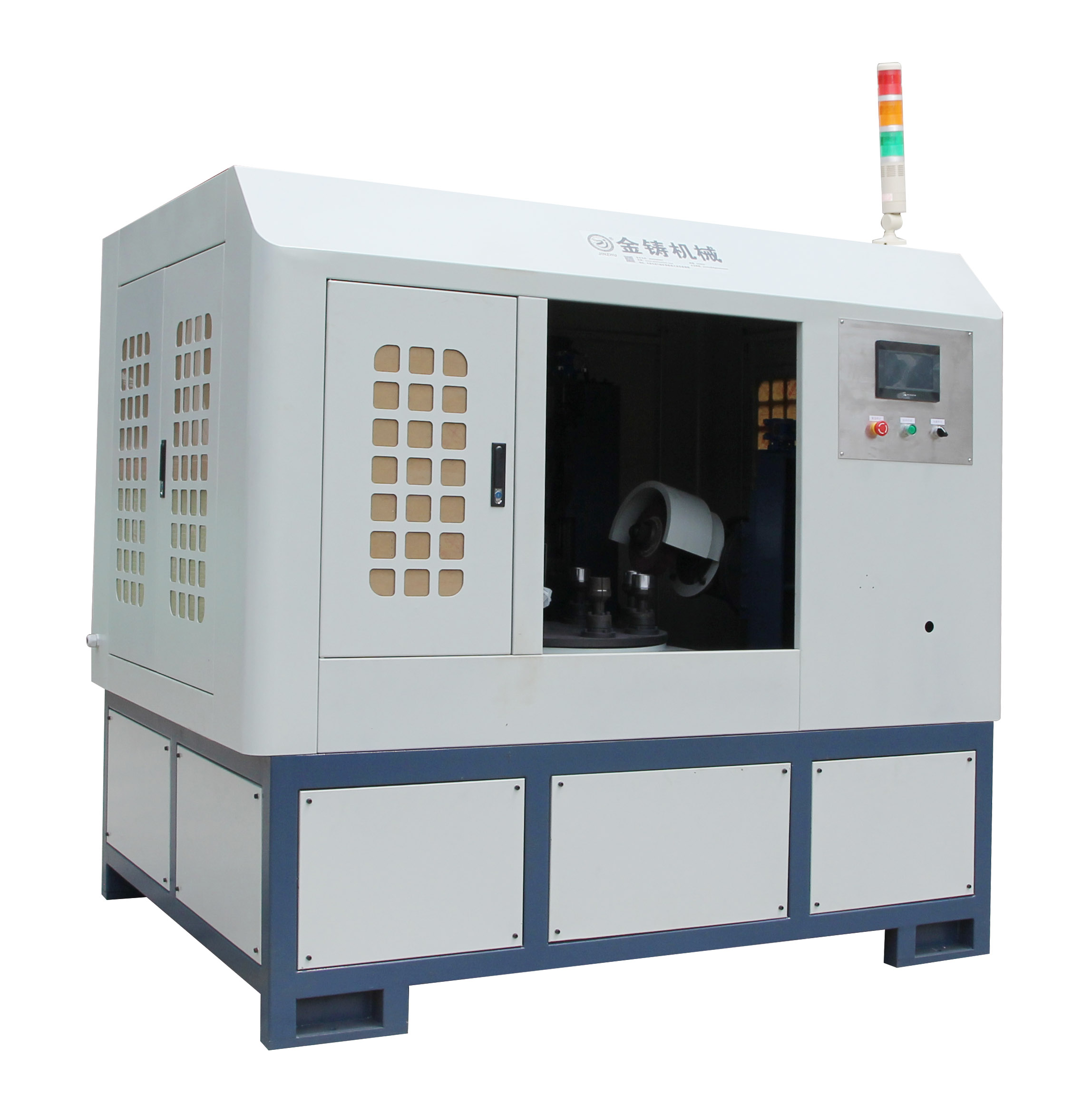 4 grinding head rotary buffing machine automatic polishing machine Metal Round Cover Polishing Machine