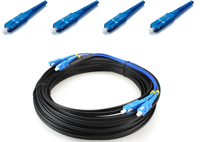 SC / UPC To SC / UPC FTTH Single Mode Duplex Fiber Optic Patch Cord