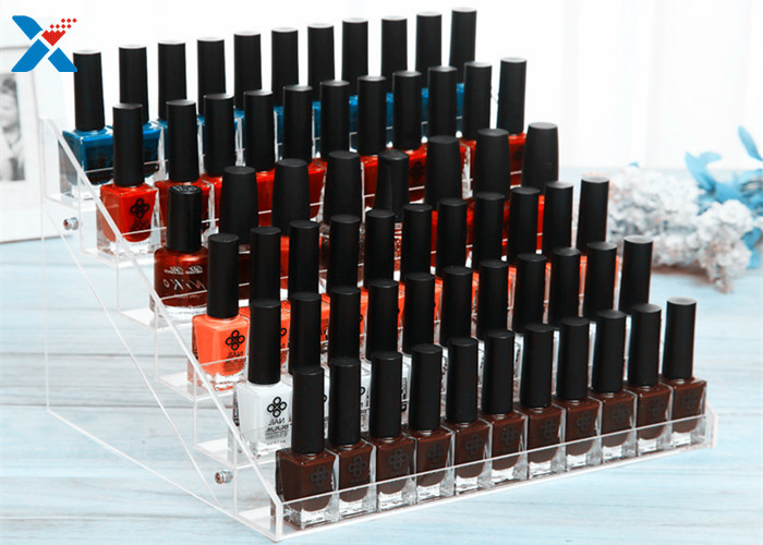 Nail Polish Counter Acrylic Display Rack Showcase Multi Tiered Good Chemical Resisdence