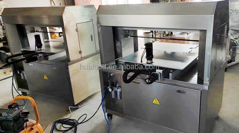 304 Stainless Steel Automatic Sheet Cake Sponge Cake Rotary Cutting Machine Supplier
