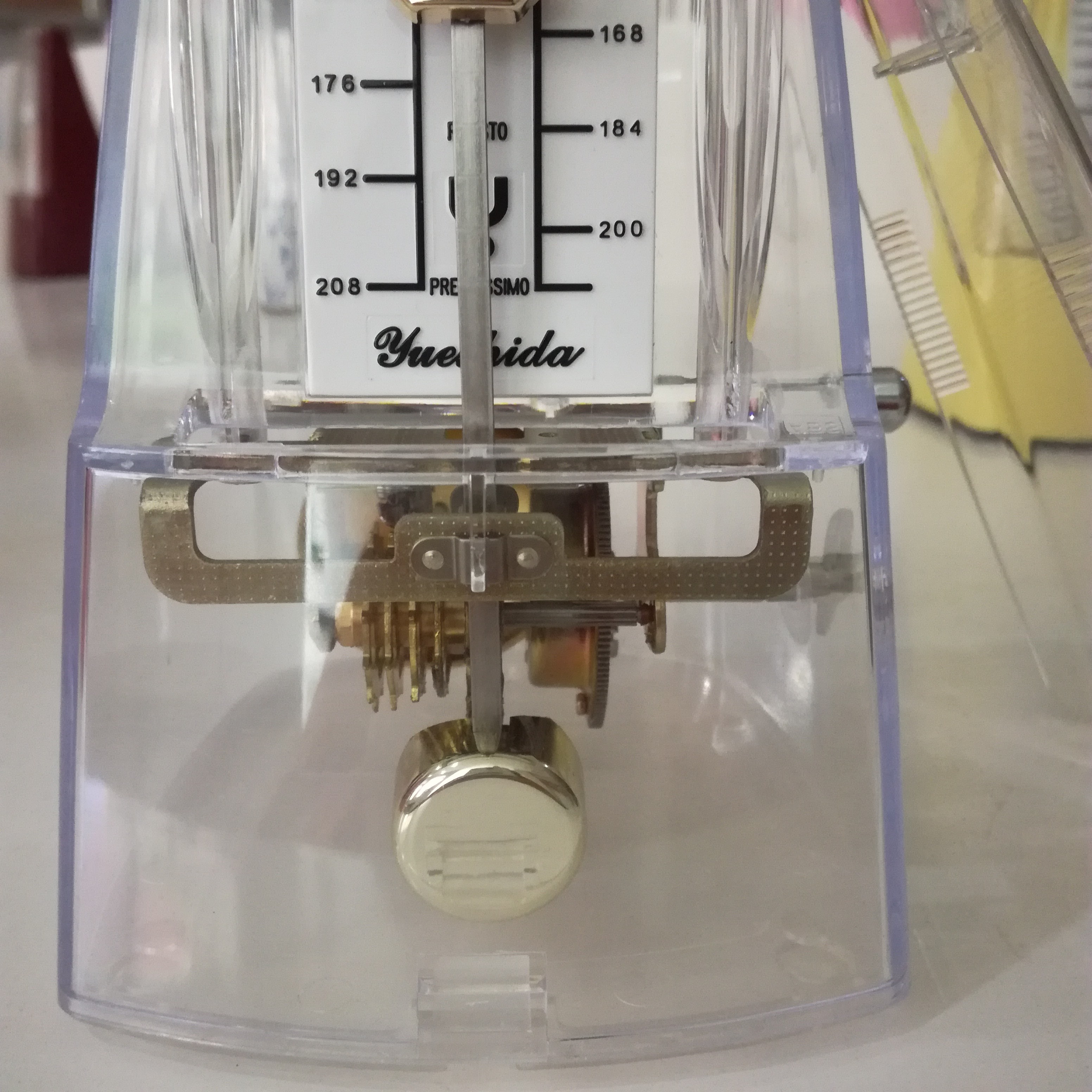 china Factory price musical instrument accessories yinda mechanical metronome tuner for guitar/piano/voilin beginners