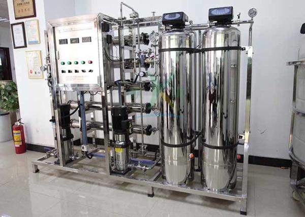 500LPH Double Stage RO System Water Treatment Plant For Pharmaceutical Hospital
