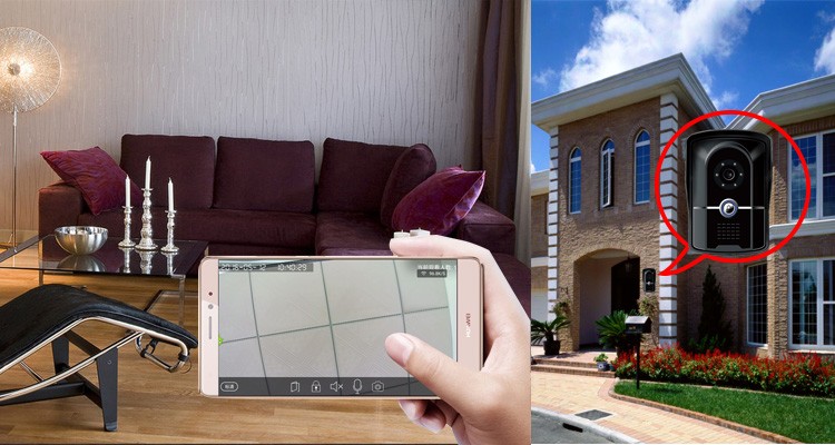 110 - 240 V Wireless Intercom Doorbell , 0.47 Kg Villa Home Video Intercom