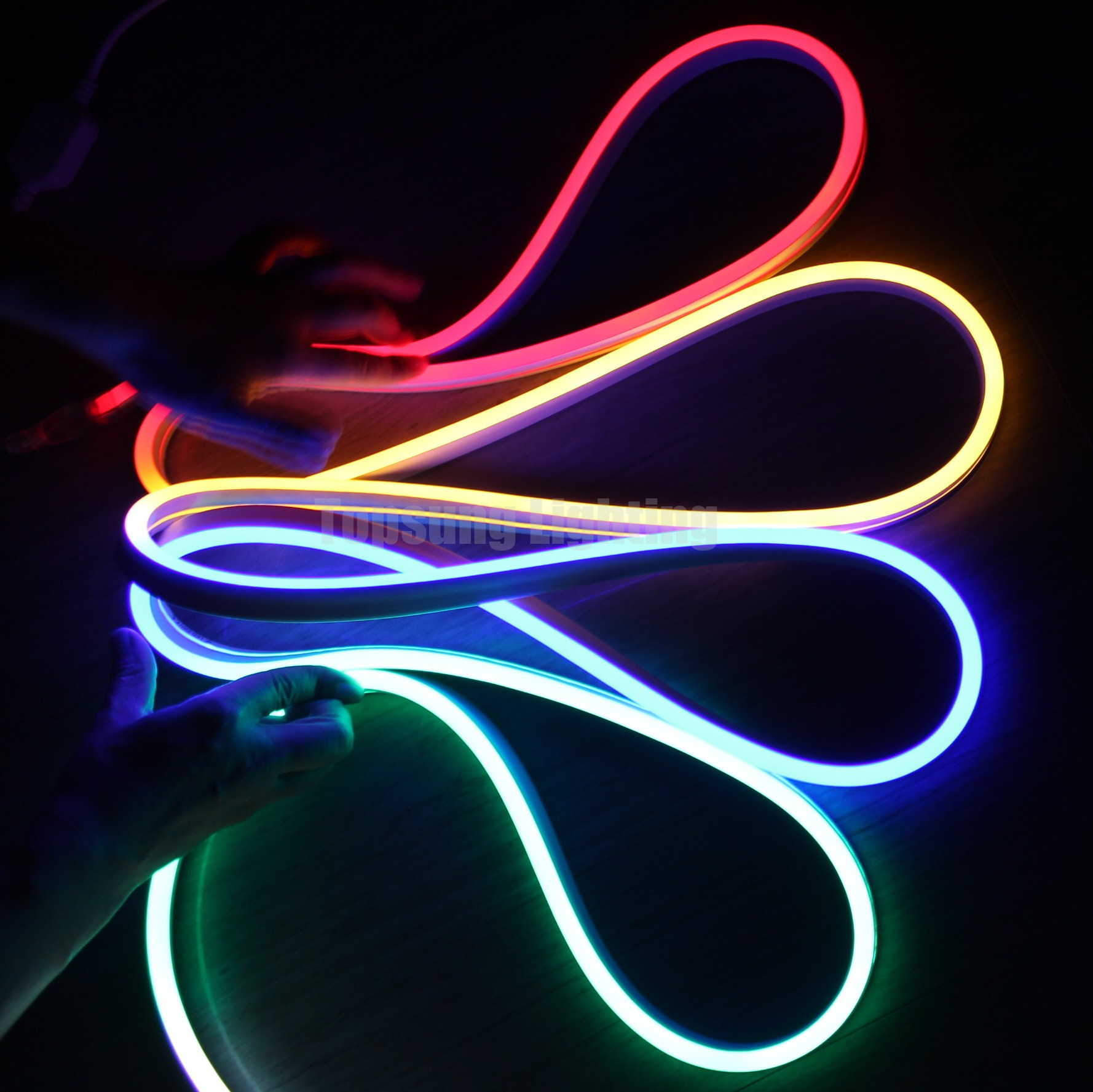 Side-view flat 11*19mm high cri rgbw dmx color changing addressable digital dmx led neon