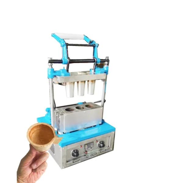 2.4 KW Form Cups Edible Biscuit Tea Coffee Cup Manufacturing Machine Easy To