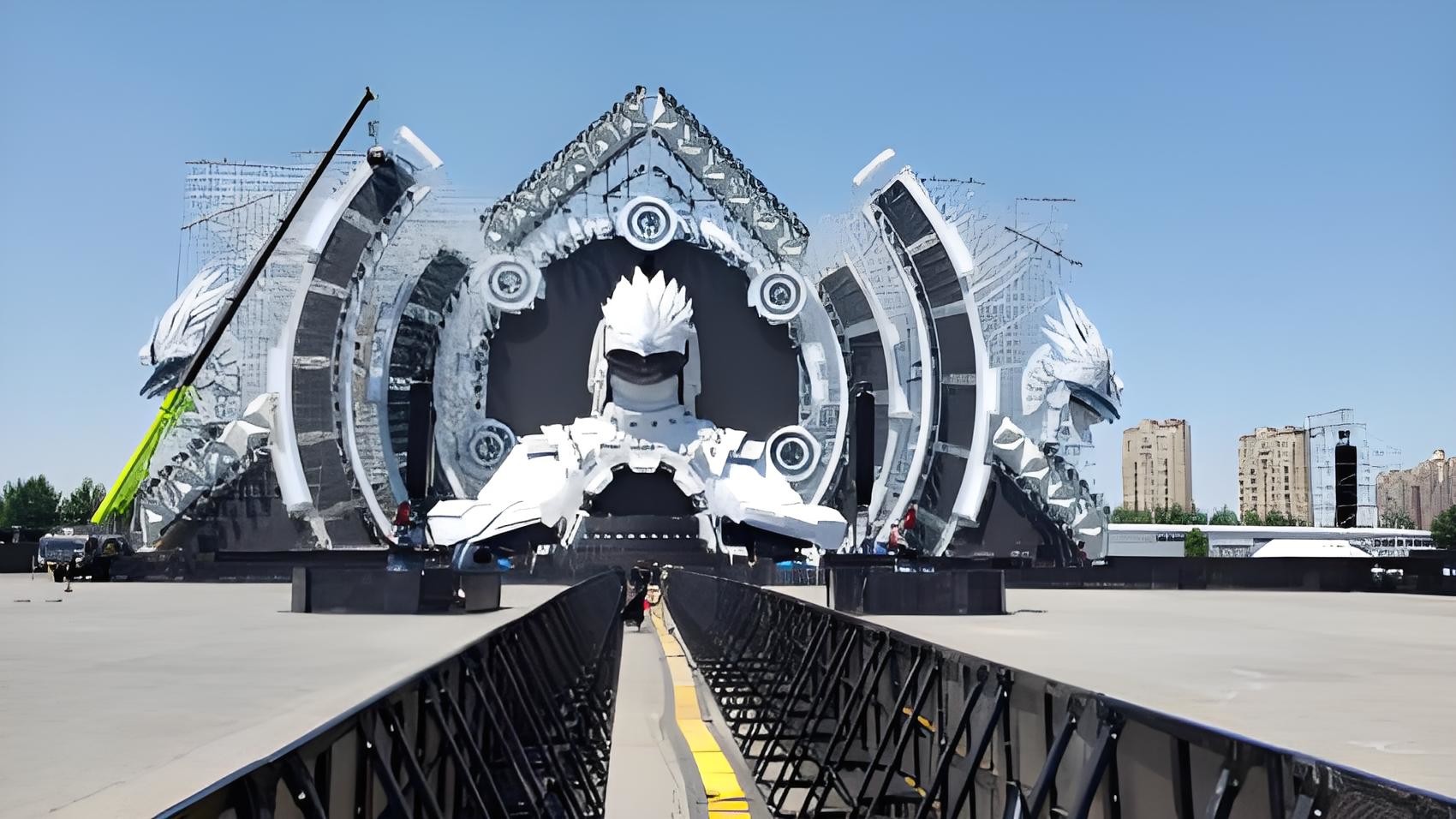 Folding 1x1M Welded Crowd Control Fence Barrier For Music Festival