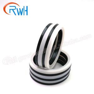 Black White Color Hydraulic Piston Seal OHM Track Adjuster Seal