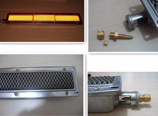 Infrared Ceramic Gas BBQ Grill Burners 3.9KW HD538 For Cooking