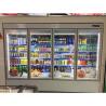 Buy cheap 380V 1600L Multideck Glass Beverage Cooler For Supermarket from wholesalers