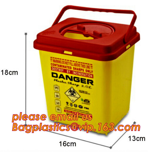 Disposal sharp container for store and dispose of medical waste,Cheap Disposable Plastic Medical Sharp Safe Container 1L