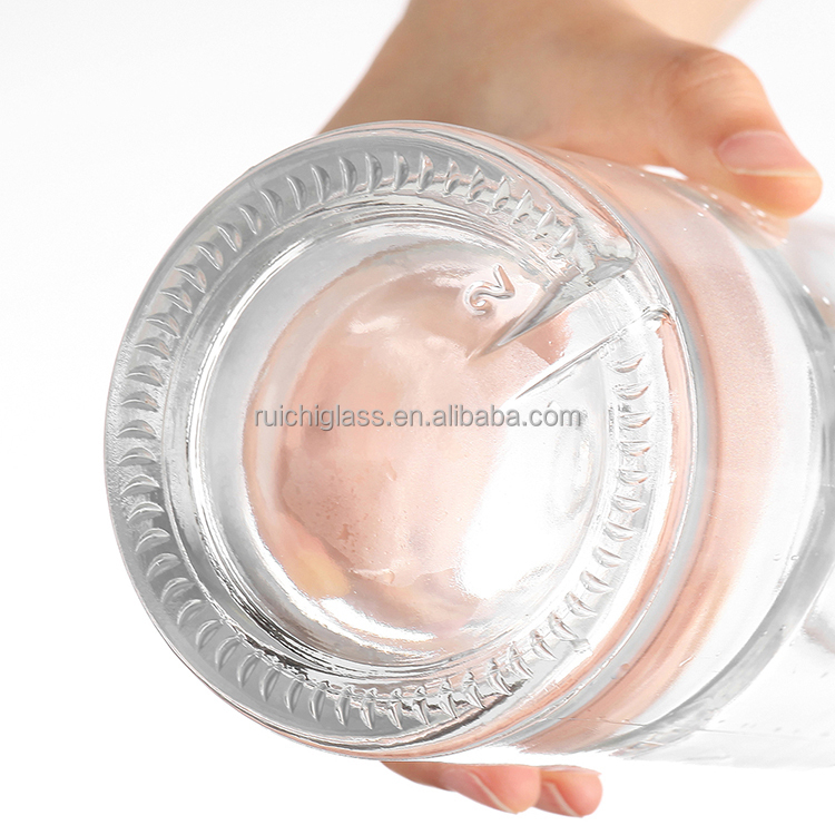 Empty Glass Bottles for Vodka Whisky Industrial Beverage Surface Handling Hot Stamping