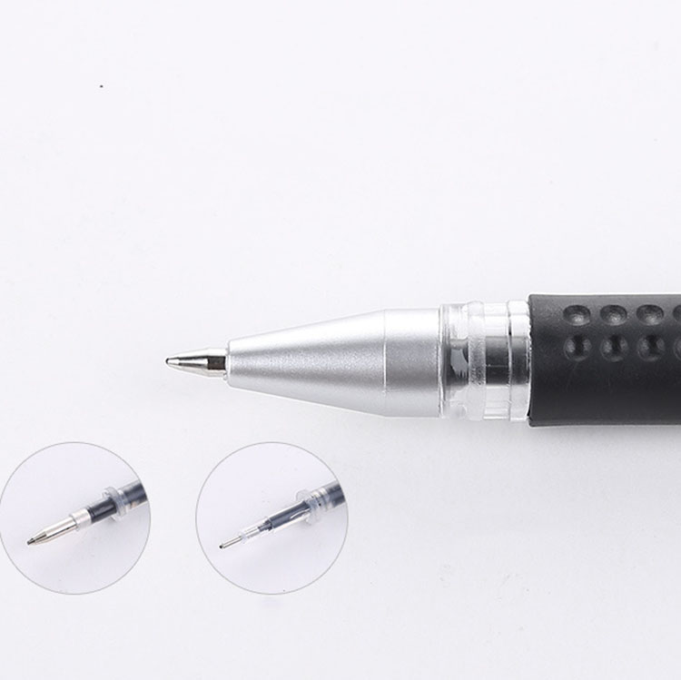 Smooth Writing Carbon Water-Based Pen Custom 0.5mm Needle Tube in Black Red Blue