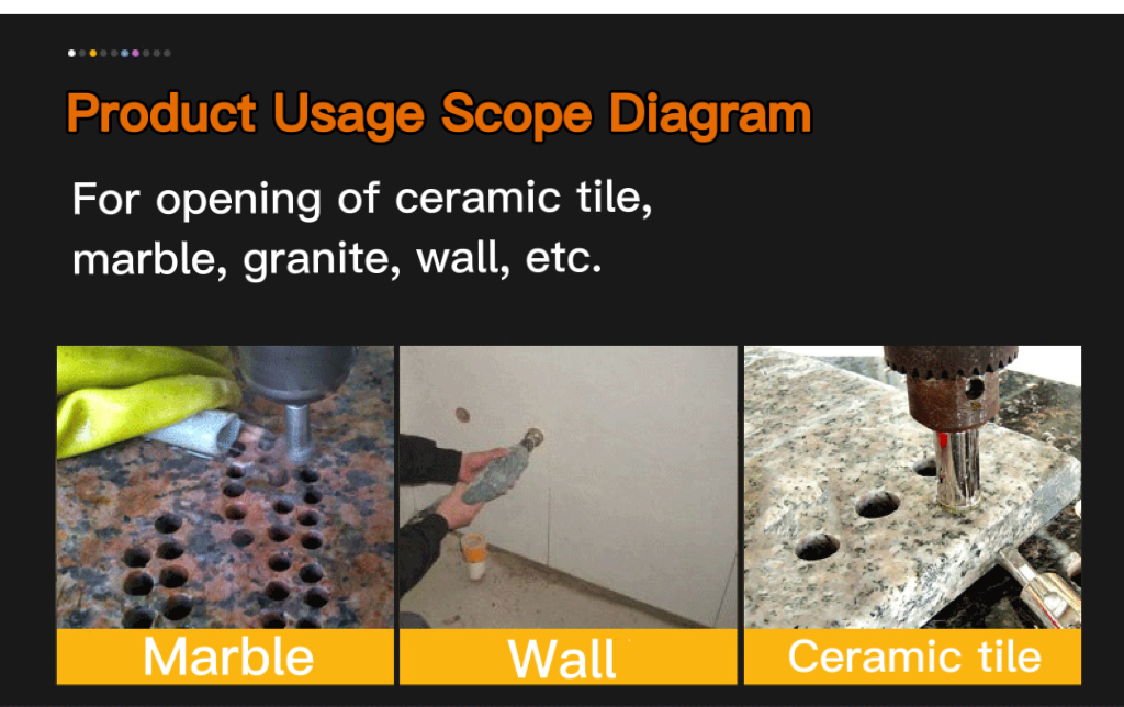 Dry or Wet Drilling Marble Hole Cutter Drill Bits for Porcelain,Ceramic,Granite etc.