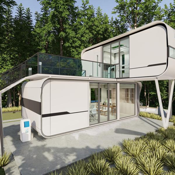 Aluminum Container House For Deluxe Double-Deck Homestay Holiday Cottage In