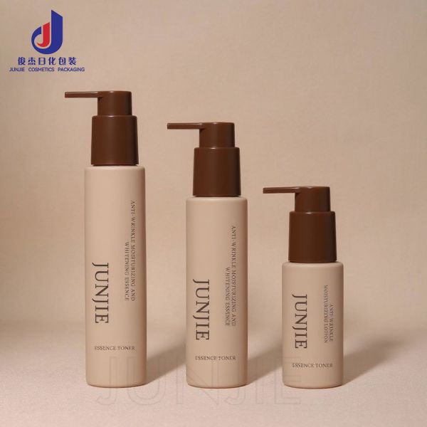 Quality Premium 60ml 100ml 120ml Matte Custom Empty Round Luxury Skincare Body Oil Face Serum Pump and Lotion Bottle With Packaging for sale