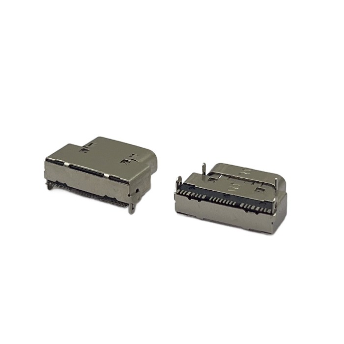 SMT USB3.2 GEN2 Type C Connectors Micro USB Receptacle 24Pin CH1.61mm L8.3mm