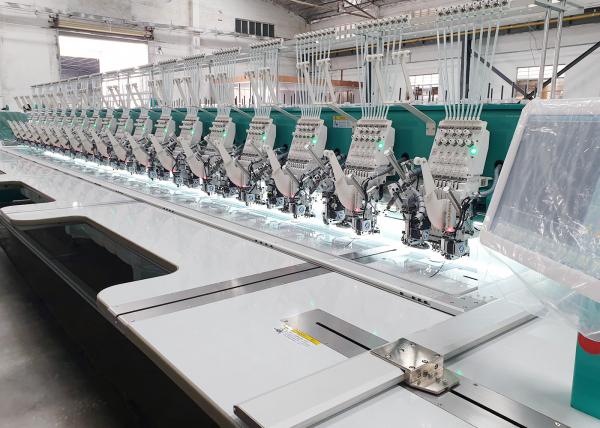 Large Scale Cap Embroidery Machine / Industrial Computer Embroidery Machines LCD