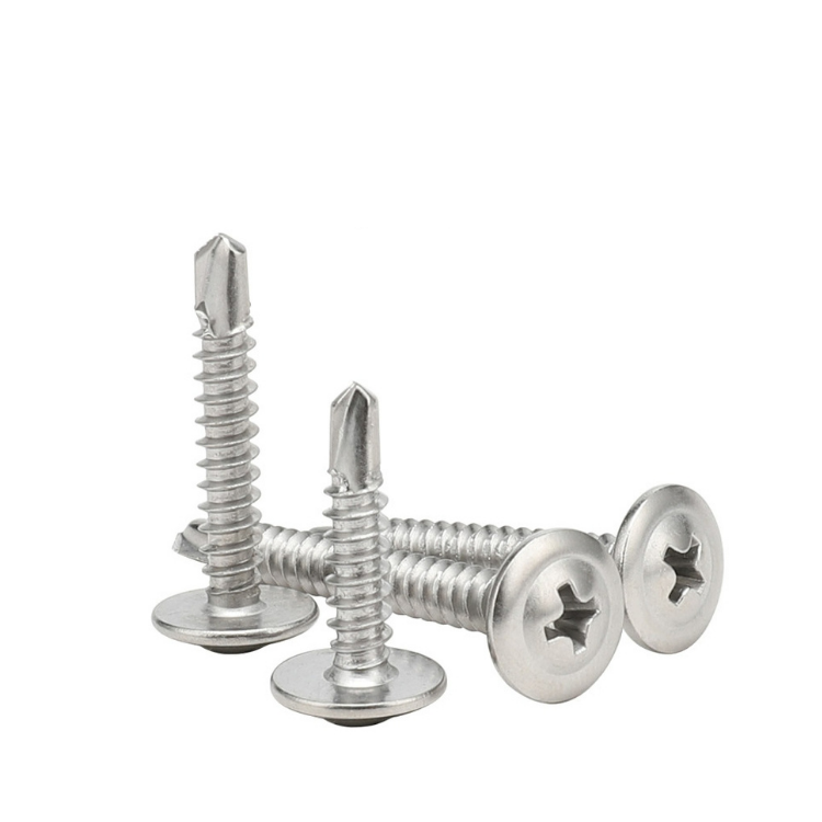 Stainless Steel Cross Recessed Self Drilling Screw with Truss Head Metric Measurement