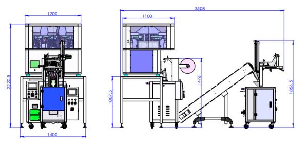 automatic tea sachet packing machine coffee teabag making machine tea bag
