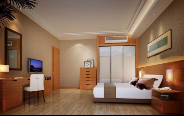 Panel Hotel Furniture,Cheap Apartments Furniture,Bed,Nightstand,TV Cabinet
