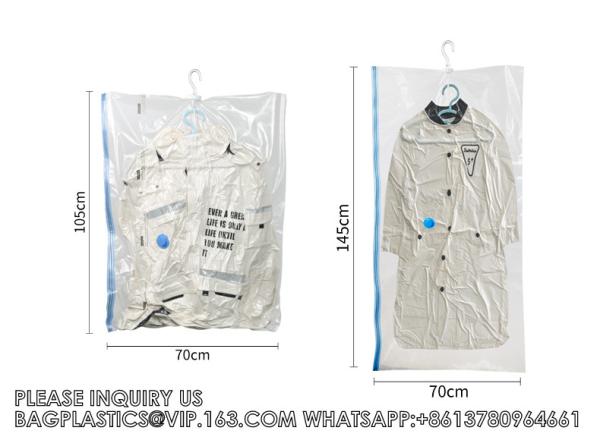 Good Quality Hanging Vacuum Storage Bag 75% Space Saver Vacuum Compression