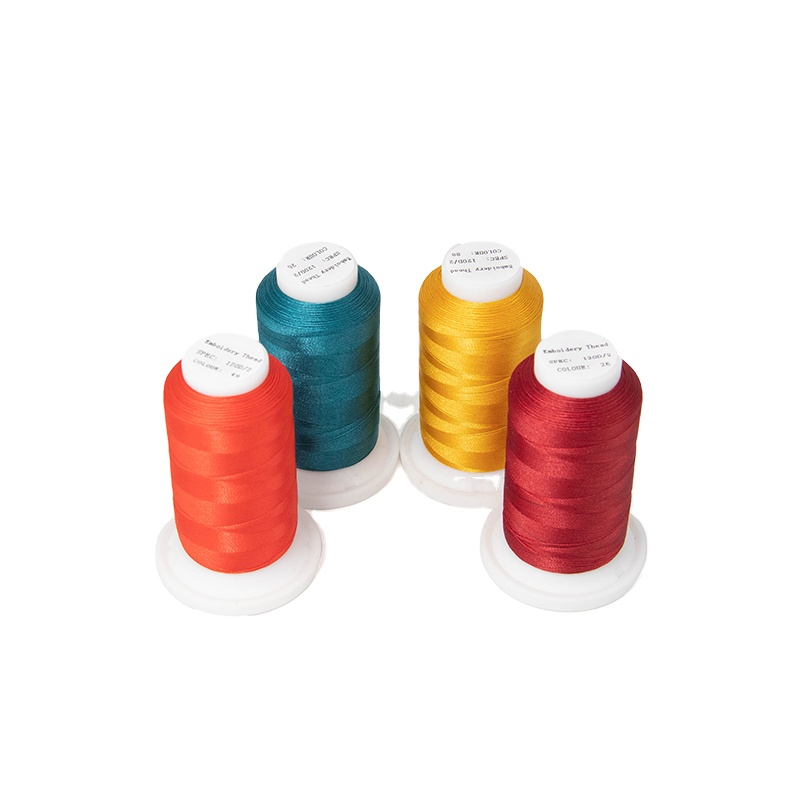 1000Y Small Cone Multi Color Polyester Embroidery Thread 120d/2 for Embroidery Machine