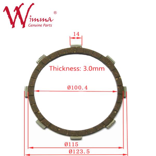 Clutch Plate Friction Disc Motorcycle Engine Spare Parts Jupiter Wholesale A