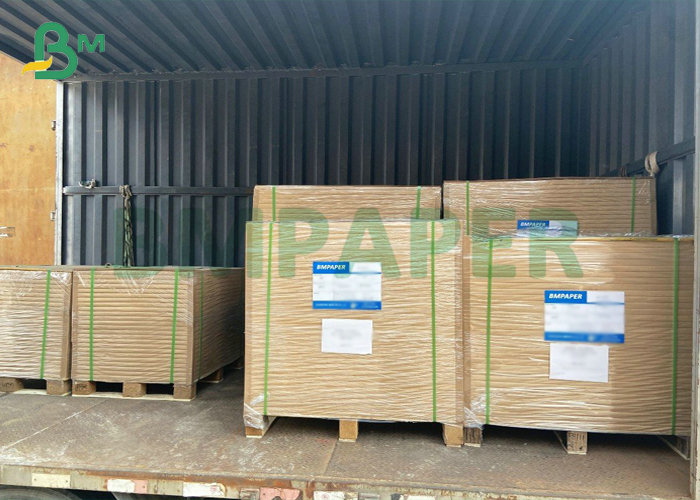 White Top Brown Back Cardboard 300gsm 350gsm For Frozen Food Box