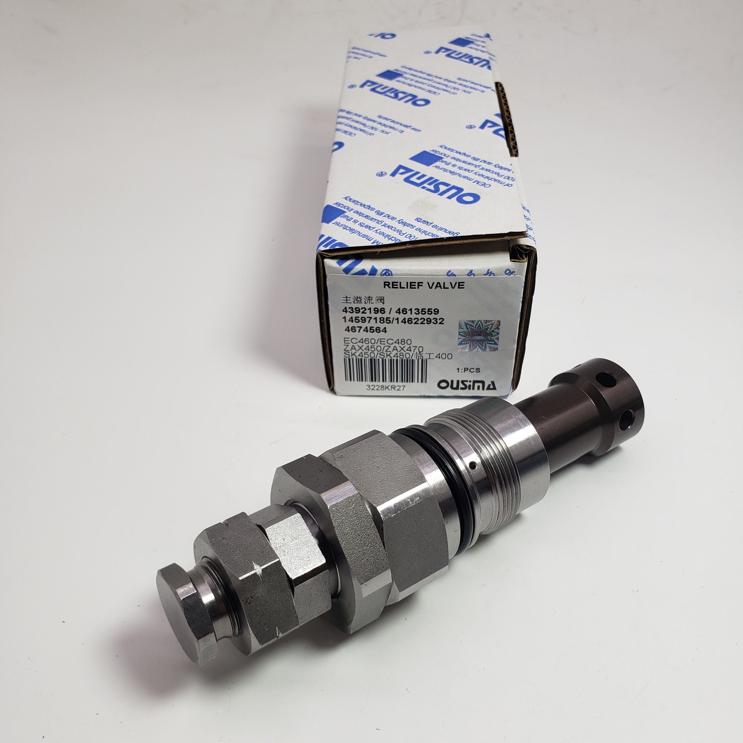 Relief Valve 4392196 4613559 14597185 14622932 4674564 For Hitachi EX400-5 EX450H-5 EX550-5 JPN EX600H-5