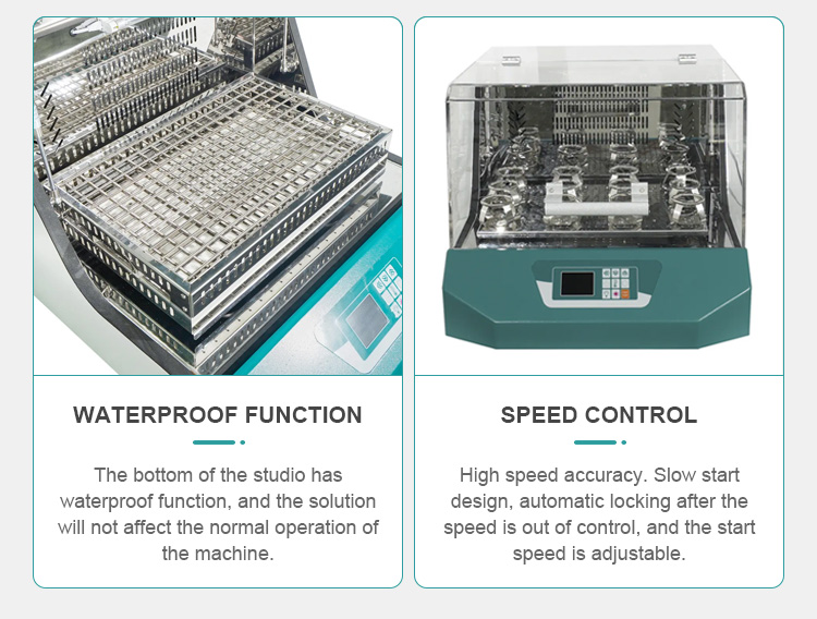 Desktop Laboratory Shaker Incubator with Temperature Range RT 5-65C and Performance