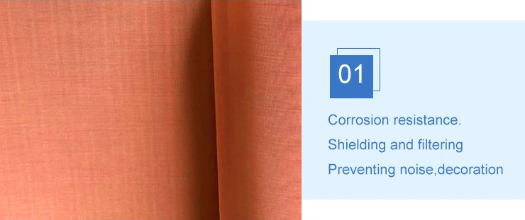 1-200 Mesh Woven Copper Mesh , 30m Length FH-002 Copper Wire Cloth