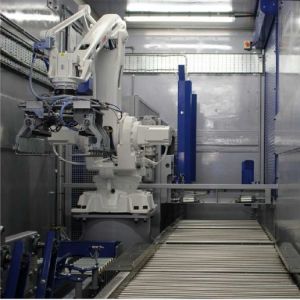 Robotic Arm 4 Axis ABB IRB 460-110/2.4 With CNGBS Robot Gripper For Automated