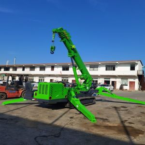 5ton EPA engine Spider Crawler Crane With Hydraulic Telescopic Outrigger