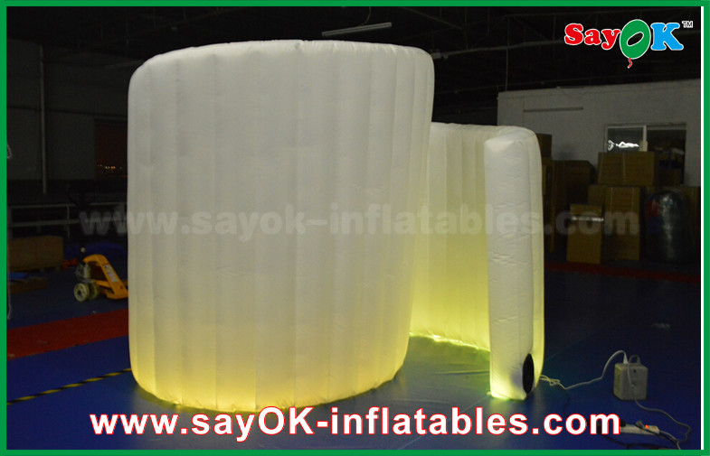 Photo Booth Enclosure Inflatable Portable Mobile Photo Booth Spiral Wall Durable SGS Certification