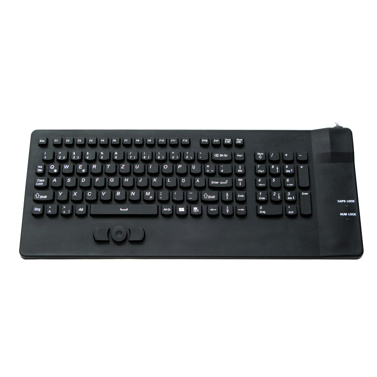 Mechanical Silicone Rubber Keypad Black For Industrial Equipment Washable