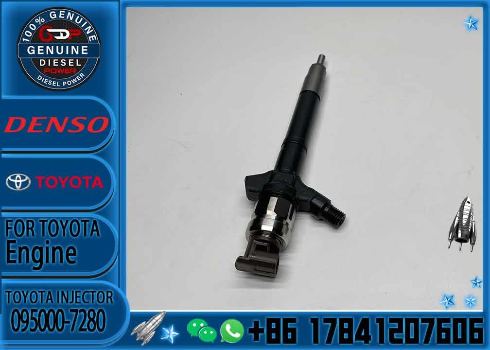 Diesel injector 23670-09210 DCRI107640 Factory Supplying Top Quality Common Rail Injector 0950007280 095000-7280