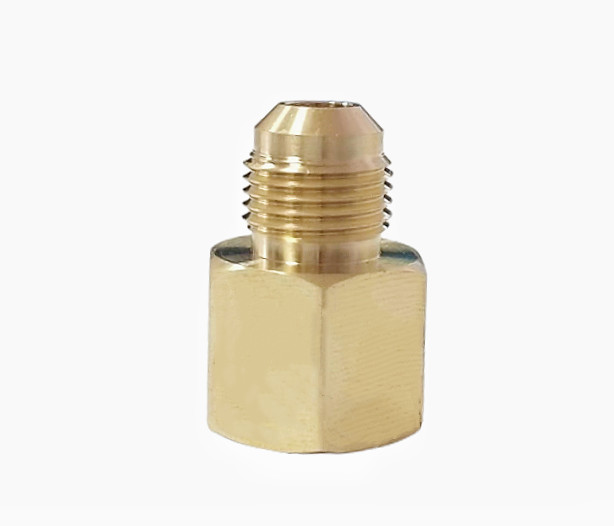 CNC Brass Pipe Fitting NPT 1/2 Inch Male Adapter And 1/2 Male Flare