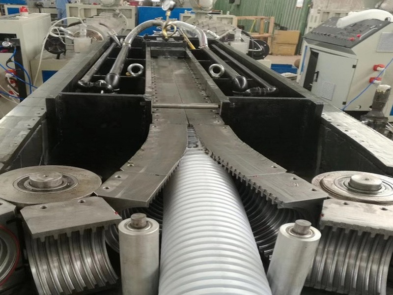 Great Performance PVC Single Wall Corrugated Pipe Extruder Production Line