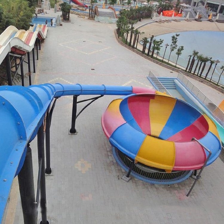 Aqua Park Water Amusement Equipment Fiberglass Bowl Slide