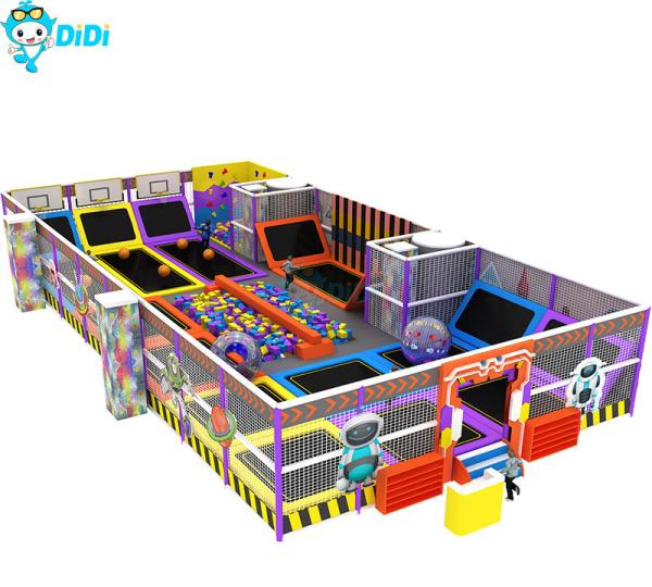 Popular Kids Indoor Playground Equipment Soft Play Trampoline Park Space