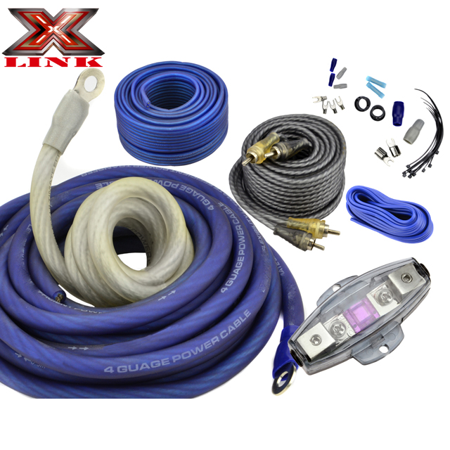 0 Gauge Car Amps Amplifier Wire Wiring Kit with American Wire Gauge Standard and Any Color Conductor CCA Or Copper