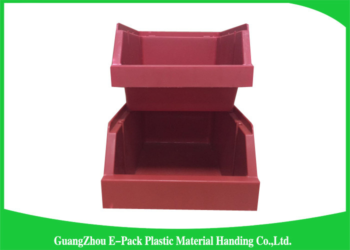 20L Shelving Industrial Plastic Totes , Hardware Storage Containers Space Saving