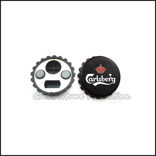customed promotional gift printed logo fridge magnetic bottle cap cover lid