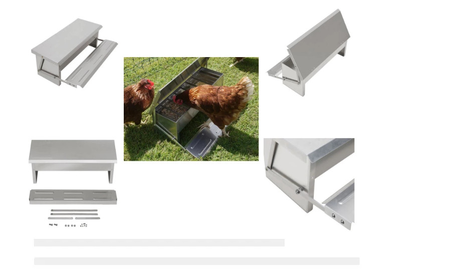 CE 10kgs L48cm Automatic Timer Chicken Feeder