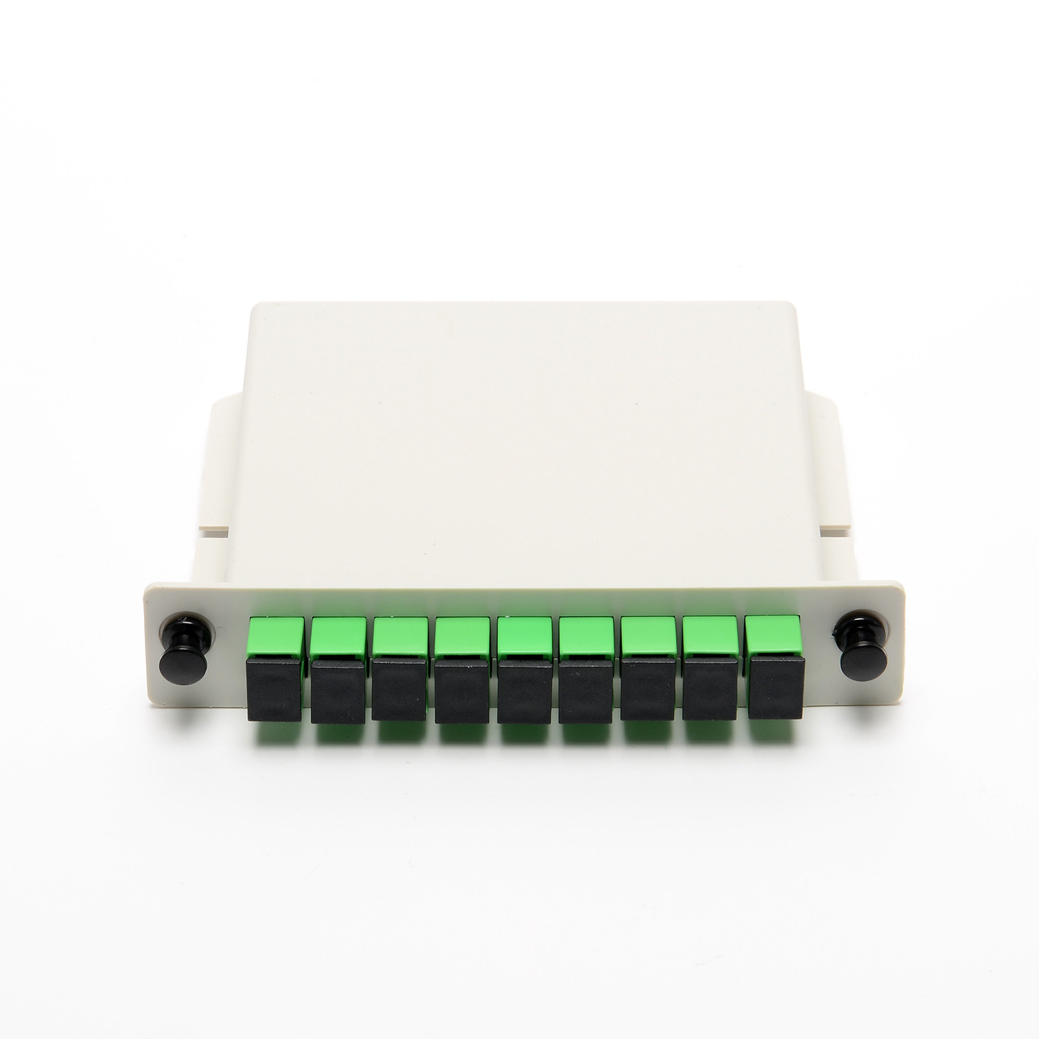 Cassette Card Insertion Optical PLC Splitter , 1X8 Port SCAPC Optic Fiber Splitter