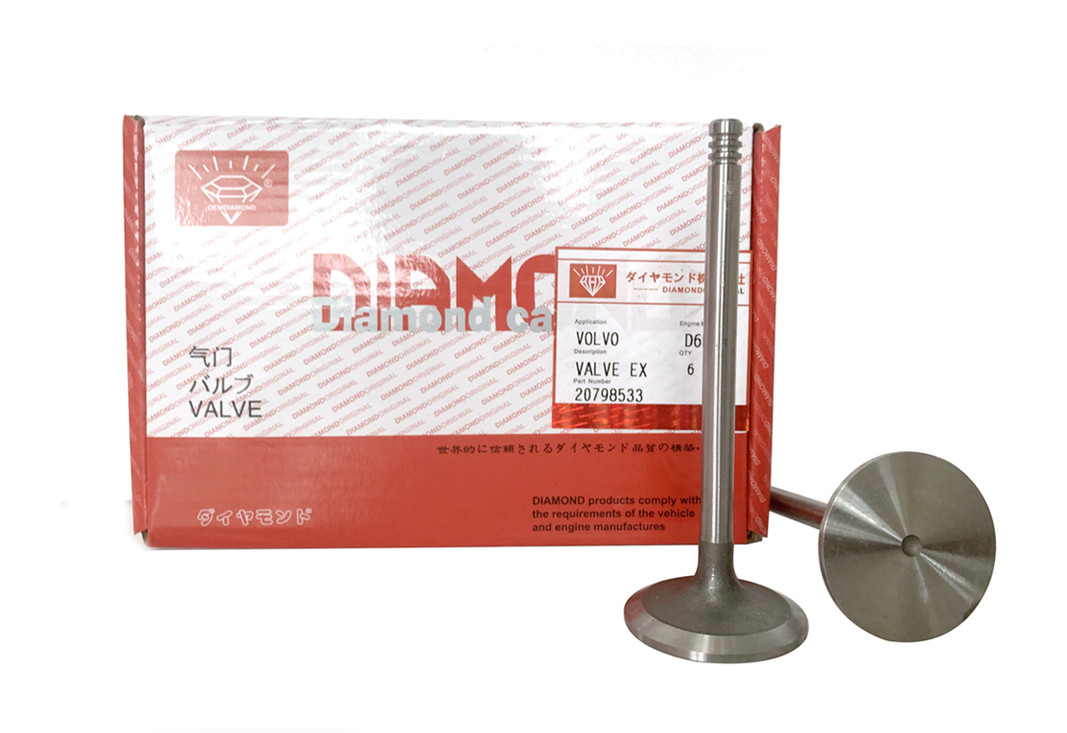 20798699 20798533 Volvo Engine Parts Engine Exhaust Valve Intake Valve For D6E D6D