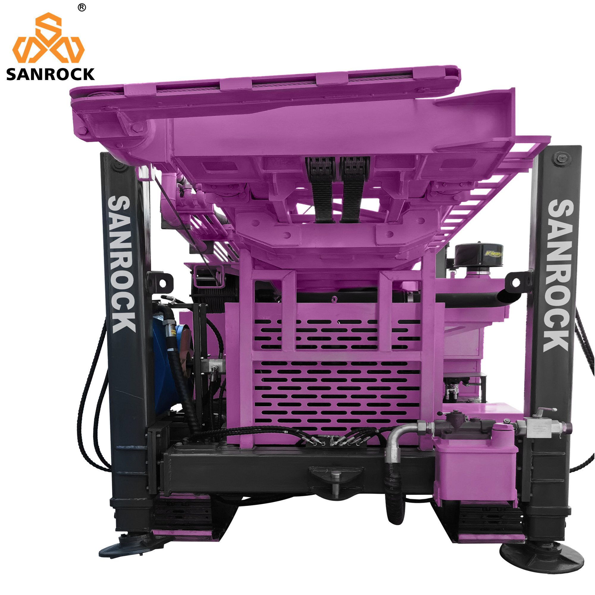 Deep Water Well Drilling Rig With Mud Pump Hydraulic Portable Water Well Drilling Rig