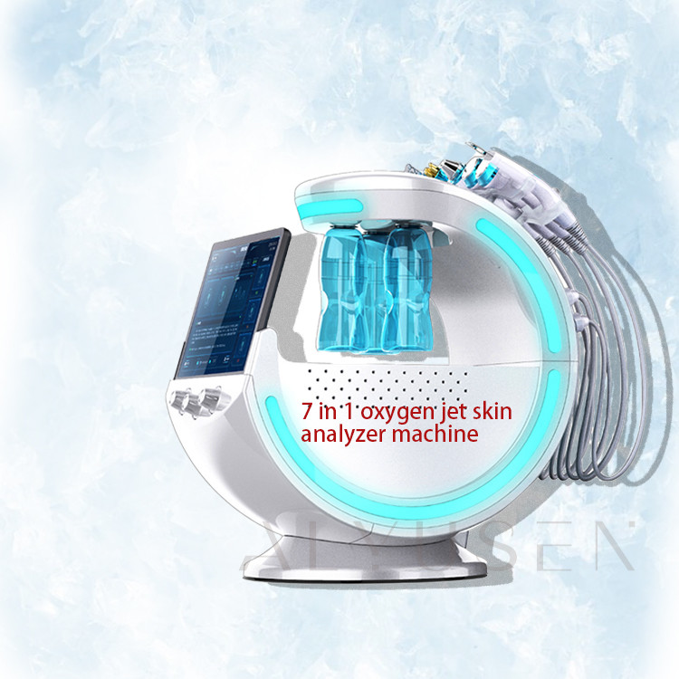 Ice Blue H2O2 Beauty Machine , Oxygen Aqua Peel Hydrodermabrasion Facial Machine