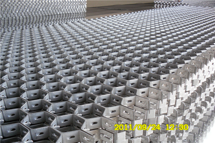 AISI321 Stainless Steel Hex Mesh Refractory Lining 1m-2m Width