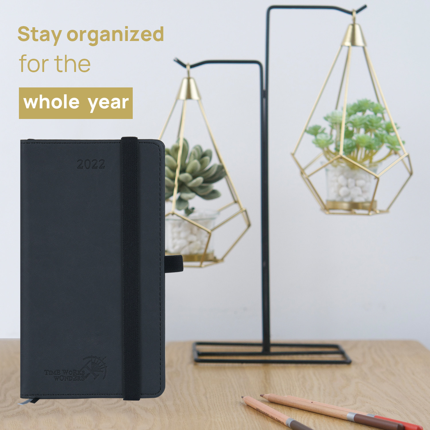 Pocket Size 6.63''x 3.6'' Small Academic Planner With Hourly Schedule